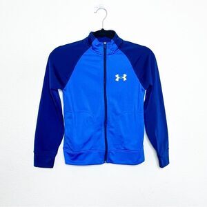 Under Armour Kids' Blue Full-Zip Track Jacket Size Youth SM
